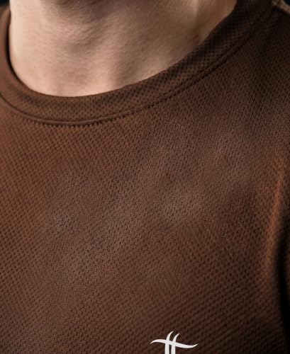 Image of T T Men Dri-Fit Polyester Dot- Knit Fabric| Round Neck | Half Sleeve | Sweat-Wicking Gym & Active Wear Tees