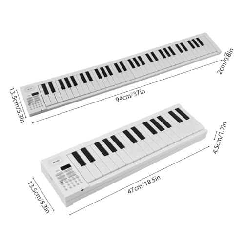 Piano électronique Pliable, Clavier électronique Multifonctionnel à 61 Touches avec Affichage Led, Batterie Intégrée, Instrument Musique Portable, Piano Numérique avec Sac Transport Débutants - Les Beatles, Paul McCartney, John Lennon, RIngo Starr, George Harrison Piano électronique Pliable, Clavier électronique Multifonctionnel à 61 Touches avec Affichage Led, Batterie Intégrée, Instrument Musique Portable, Piano Numérique avec Sac Transport Débutants – Image 5