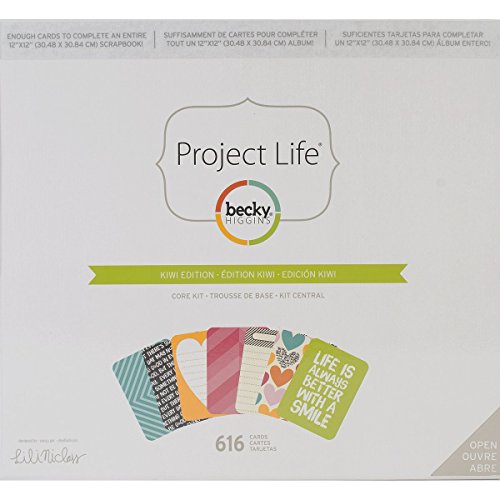 Becky Higgins 380275 Project Life Kit Core Edition-Kiwi (616 Piece)