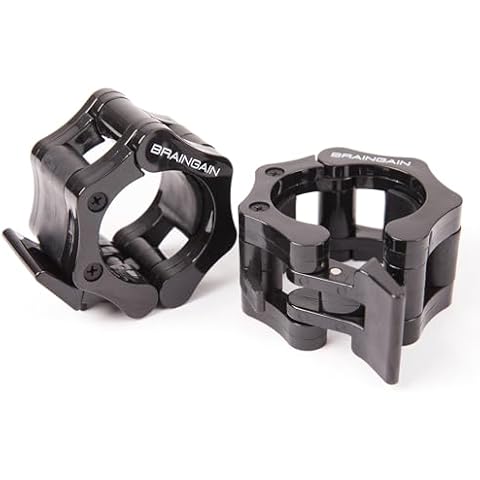 BRAINGAIN Rubber Locking Barbell Collars Cover
