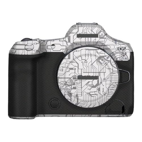 Camera Skin Wrap R5II ���h�~�X�e�b�J�[�R�[�g Vinly �ی�t�B���� �{�f�B�v���e�N�^�[ �f�J�[���J�o�[ �ɓK������Canon EOS R5 Mark II R5 II�p(�T�[�L�b�g�z���C�g)