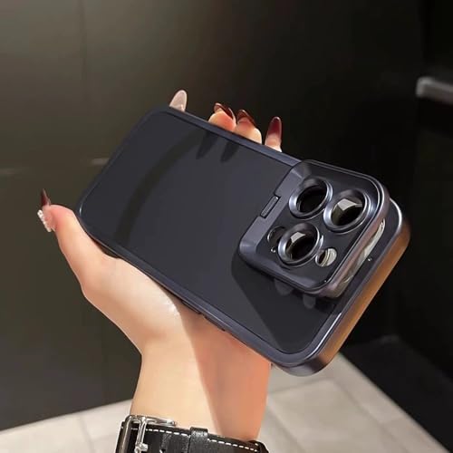 Coque iPhone 14 antichoc bleu mat anti-rayures avec béquille
