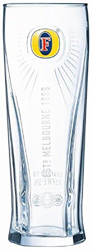 Colorless (Clear) Fosters Pint Glasses Ce 568Ml/20Oz (Set Of 2)