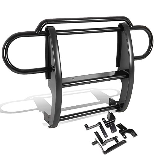 DNA MOTORING GRILL-G-071-BK Black Front Bumper Protector Guard Compatible with 07-17 Wrangler