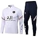 lingxiuyg Parigi Divisa da Calcio A Maniche Lunghe, Primavera E Autunno, Tuta da Competizione Tuta da Allenamento Unisex Uomini Uniforme da Calcio for Allenamento (M,Stile 2)