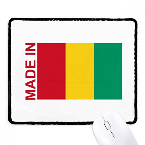 Mousepad negro de Guinea, el regalo ideal con bordes cosidos para oficina