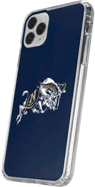 Skinit Clear Phone Case Compatible with iPhone 11 Pro - Officially Licensed United States Naval Academy Bill The Goat Design