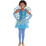 Amscan Princess Peacock Halloween Costume for Girls, Medium, with Included Accessories