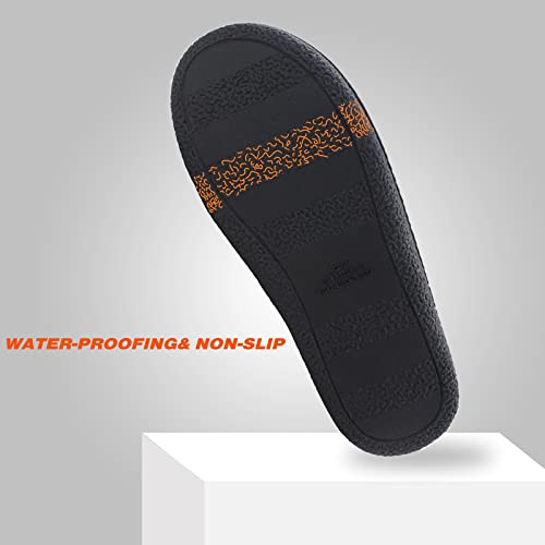 Walkfun Adjustable House Slippers For Men Open Toe Breathable Indoor Slip On Mens Slides Sandals With Memory Foam For Bedroom,Patio(11-12,Grey) #TOP5