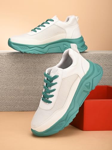 Image of EL PASO Faux Leather Casuals Sneakers Walking Shoes for Women & Girls