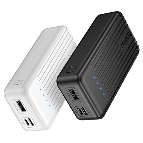 Miady 2-Pack Portable Charger Power Bank 10000mAh, Portable Phone Charger with 5V/2.4A Output & 5V/2A Input, External Battery Pack Charger for iPhone, Samsung Galaxy and etc