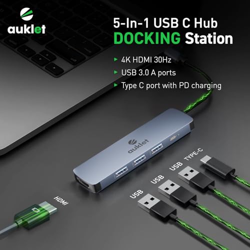 USB C Hub Docking Station, 5-in-1 Aluminium USB C Hub,4K HDMI@30HZ,100 W Power Delivery, Compatibile with iOS, Windows and Linux | Laptops, Televisions & Desktops | Plug and Play (Black) 2 41m9PRE4EwL