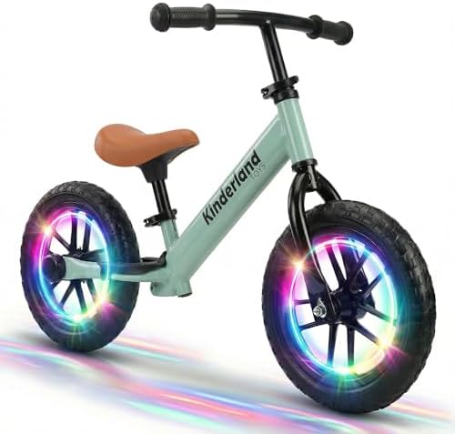 Bicicleta de Equilíbrio Infantil Rodas LED Patente Design - Brinq...