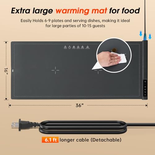 image for BOMOVA Warming Mat For Food Extra Large- 36