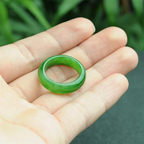 Bague en Jaspe Vert épinards véritable et jade naturel de lithothérapie - 3