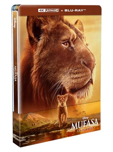 Mufasa : Le Roi Lion [4K Ultra HD + Blu-Ray-Boîtier SteelBook...