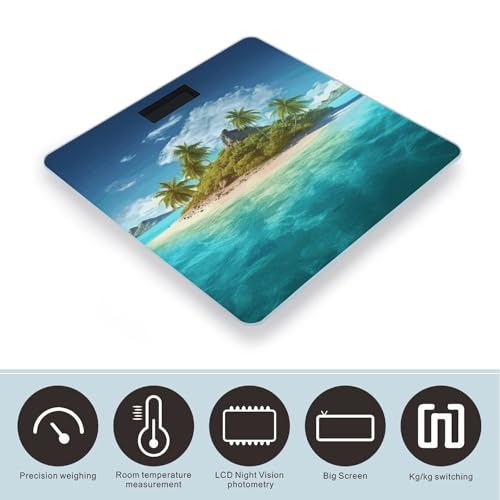 Báscula de baño digital precisa Smart Scale Tropical Island miniatura 3