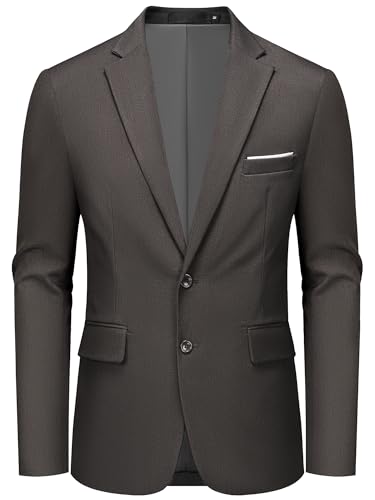 Mage Male Two Button Brown Blazer