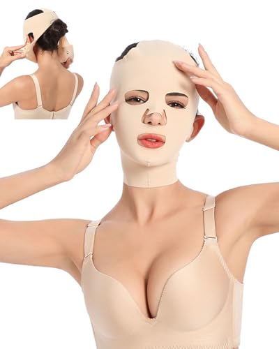 TPZORJX 1 x Mascarilla Lifting Facial, Mascarilla Facial, Mascarilla para Dormir, para Doble Barbilla y Piel Facial Flácida