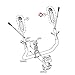 Right Heart Rate Sensor Hand Grip Set 1000443389 Works with Matrix Fitness Stationary Bike