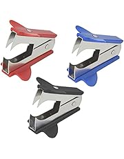 TANCUDER 3 Pezzi Mini Levapunti Metallici Staple Remover Domestica Levapunti Rimuovi Ufficio Levapunti Spillatrice per Rimuovere I Punti Metallici Facilmente e Velocemente (Nero)