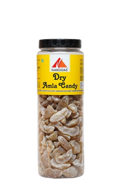 N Nakodas Dry Amla Candy | Dry Berries | Premium Sweet Indian Gooseberry |Natural Indian Gooseberry Candy - Vitamin C Rich | 400g Premium Jar (Pack of 1)