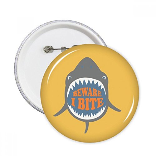 Badge bouton rond Shark multicolore XXL parfait en décoration de cadeau original