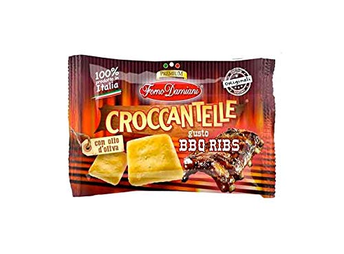 ITDSTORE - CROCCANTELLE FORNO DAMIANI Gusti Vari-1 CONFEZIONE DA 25 Buste da 35gr. (BBQ RIBS)