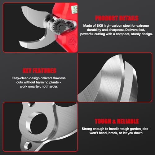 Image of Pruning Shears Compatible with Milwaukee 18V Battery, SK5 Blade, 1.5 inch Cut