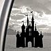 DISNEY CASTLE MAGIC KINGDOM, schwarz, Aufkleber Autoaufkleber