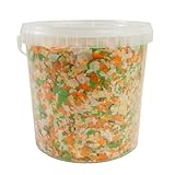Walters Multi Pond Flakes (10L Tub) | Pond Fish Food for Goldfish, Koi and all Cold Water Pond Fish | Floating Fish Food Flakes in Stay Fresh EasyTubs and Refill Bags