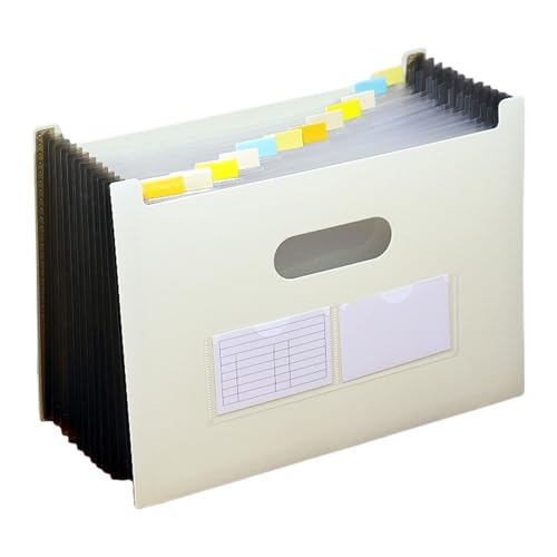 Un organizador de 4 capas de acordeones de múltiples capas, organizador de archivos, carpeta ampliada, bolsa de almacenamiento de documentos, suministros escolares