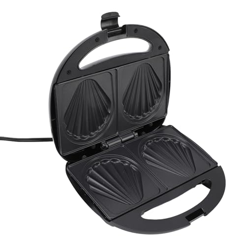 Máquina para Hacer Magdalenas Eléctrica 850W Calefacción De Doble Cara Antiadherente Enchufe UE 220V, Hornea 2 Magdalenas Grandes para La Cocina Casera