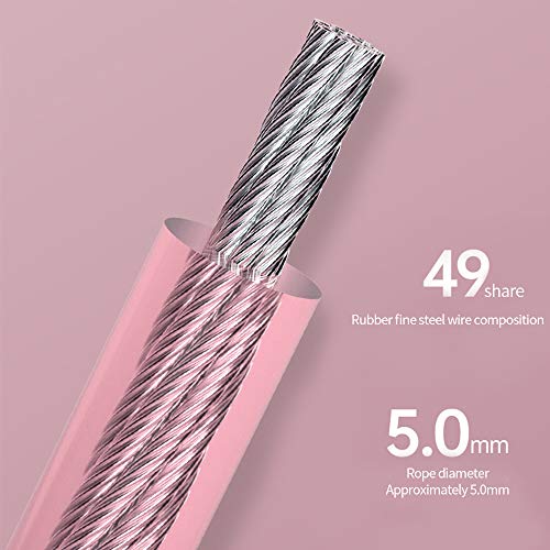 XWU Corda de pular para segurança física, cabo portátil de espuma sem fio, corda de pular para trein