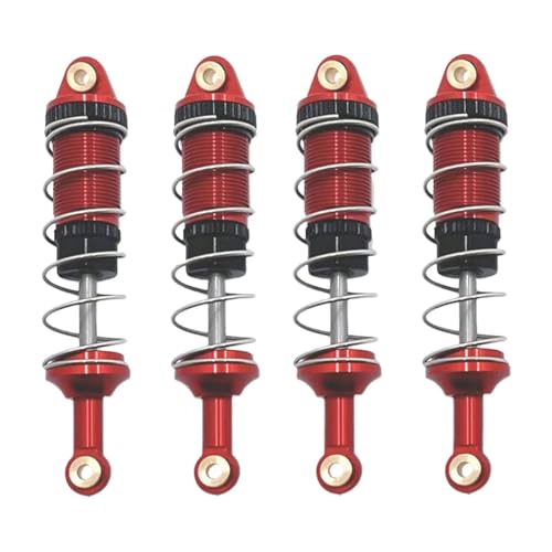 Amortisseur RC metallique de precision rouge pour la modification des camions MN 86