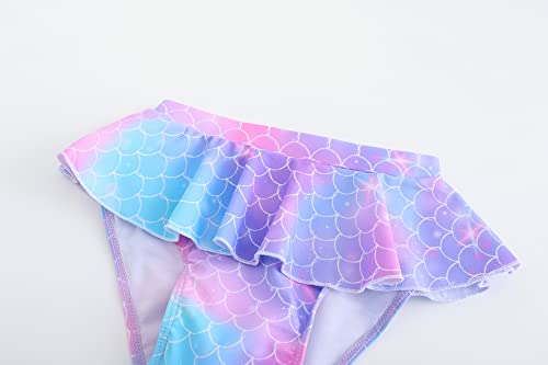 Image of Akokvlar Two Pieces Swimsuit Mermaid Bikinis Tankini Bathing Suit for Little Girls
