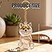 EatnMgan Dog Hair Collector Keychain Charm Memorial Storage Box,Memorial Gift for Pet Lovers,Transparent Pet Fur Keepsake Capsule,Cute Pet Hair Collection Bottle,Dog Hair Holder Keyring(Shiba Inu)