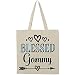 inktastic Blessed Gammy Grandmother Tote Bag Natural 2fcae