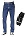 Produktbild Wrangler Herren Jeans Durable Stretch - Regular Fit mit Urban Classics Gürtel, Größe:W 34 L 34, Farbe:Darkstone (W10I23009)