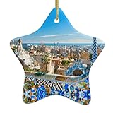 Espagne Water Citymulti Scenario Pendentif décoratif en céramique en forme d'étoile