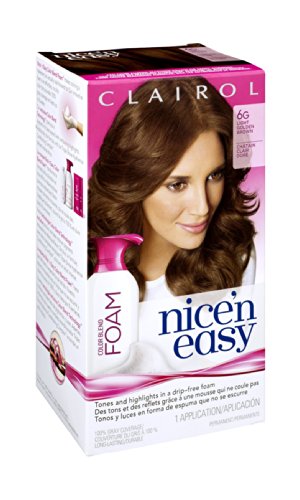Clairol Nice 'n Easy Foam Hair Color 6G Light Golden Brown 1 Kit (Pack of 12)