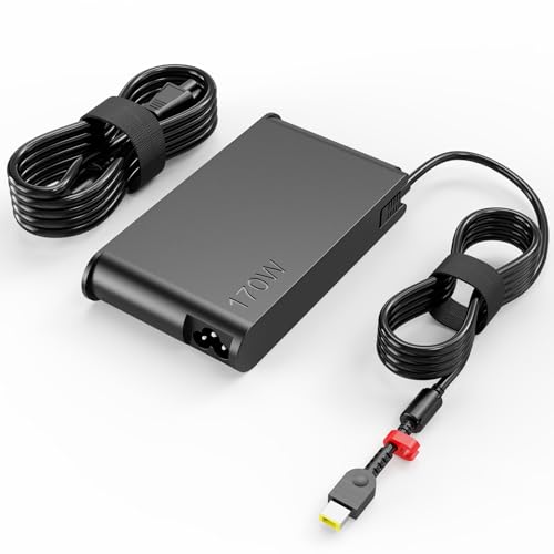 Lvyatuo 170W Charger Fit for Lenovo LOQ/Legion Slim 5 5i/Yoga Pro 9i/ThinkPad P1 P16 P16v/IdeaPad Pro 5 5i LOQ Gaming Laptop 20V 8.5A Power Supply