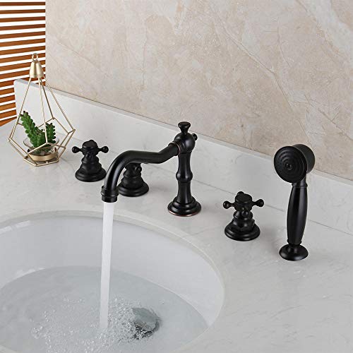 Ornements de salle de bain en laiton massif 5 pièces kit complet de luxe LWX