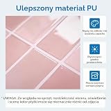 COMSTICKC Naklejki 3D na płytki samoprzylepne, różowe do kuchni, łazienki, 10 sztuk