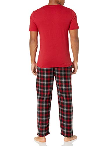 Men's Knit Fleece Pant and Jersey Top Pajama Set2