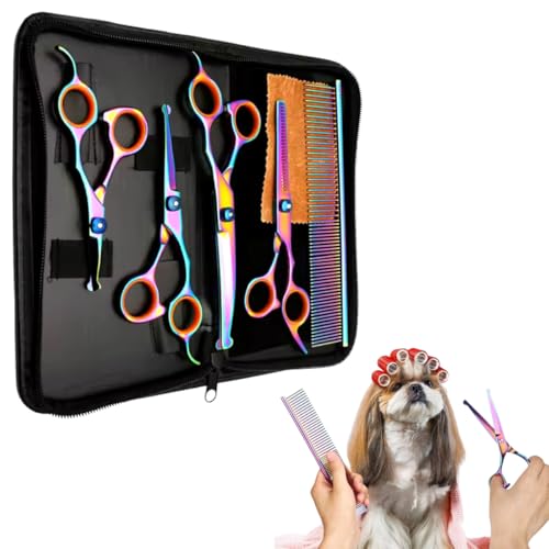 Kit Tesoura Multifuncional Cabelo/pelos Para Cabeleireiro e Pet S...