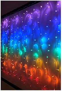 Something Unicorn LED String Curtain Lights with Dimmer Switch for Teen Room, Girls Room, College Dorm, Perfect for Unicorn, Fairy & Rainbow Decoration. (Standard Version)