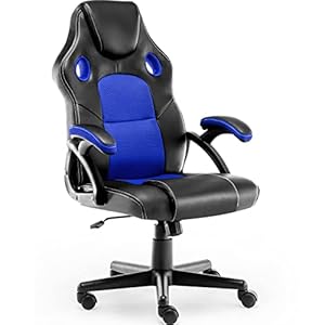 Sunon Gaming Chair, High Back Computer Chair with Headrest and Lumbar Support, Adjustable Height Faux Leather Ergonomic…