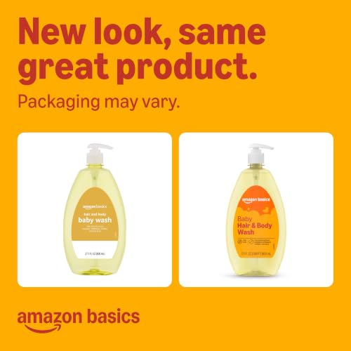 Amazon Basics Tear-Free Baby Hair and Body Wash, 27.1 Fluid Ounce, Lightly Scented, 4-Pack (Previously Solimo) view 2