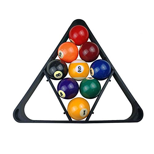 BALIKEN Billiards 15 Ball Triangle Rack â€“ Pool Table Equipment Snooker Accessories for Regulation Size Billiard Balls, in 1 Portable Billiard Triangle